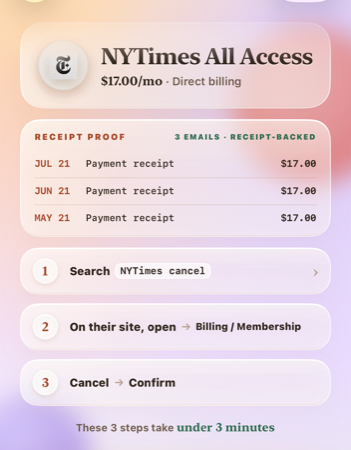 A receipt-backed Netflix cancellation guide inside Receiptmark
